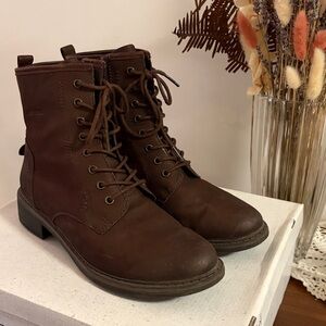 Josef Seibel Selena Lace-up Dark Brown Boots